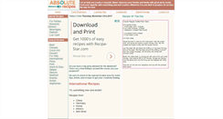 Desktop Screenshot of absoluterecipes.com